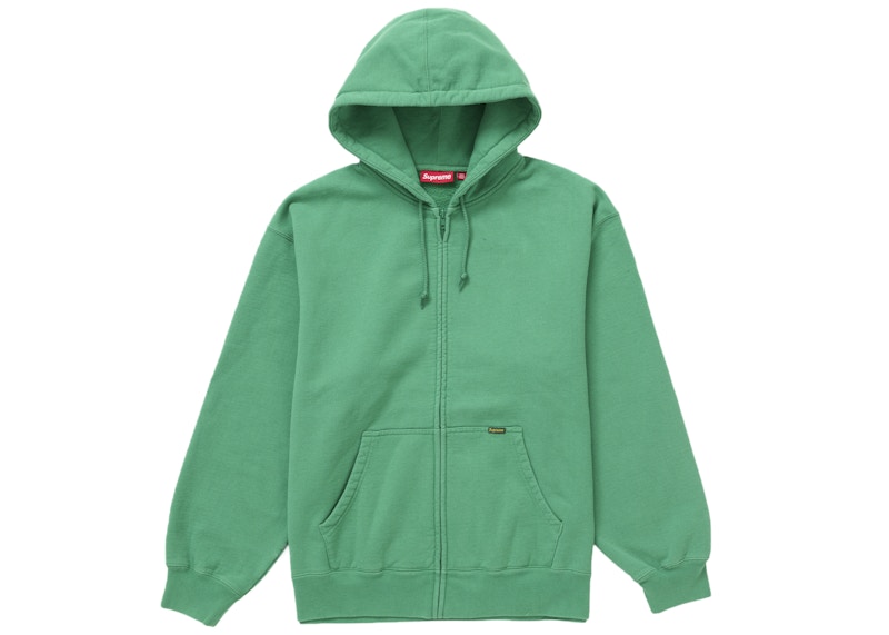 Supreme Work Zip Up Hooded Sweatshirt Green