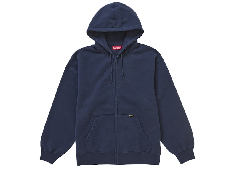 Supreme Work Zip Up Hooded Sweatshirt Navy