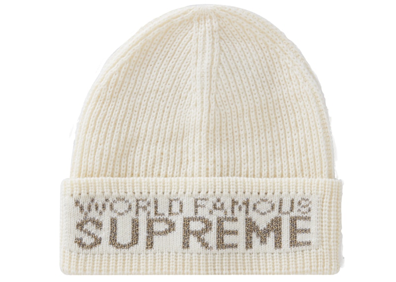 Buy Beanie Supreme World Famous Natural