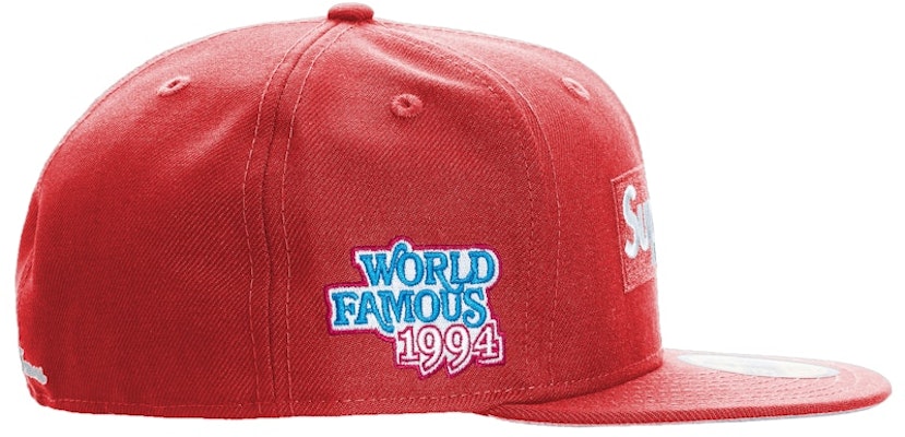 Supreme World Famous Box Logo New Era Red Order Supreme World Famous Box Logo New Era Red
