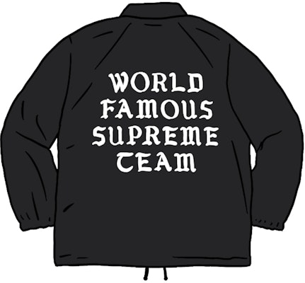 Jaket Pelatih Terkenal Dunia Supreme Hitam Buy Jaket Pelatih Terkenal Dunia Supreme Hitam