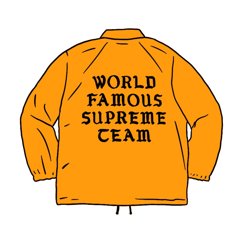 Buy Chaqueta Supreme World Famous Coaches Naranja Claro