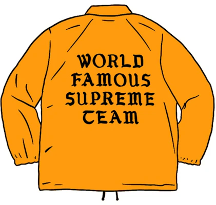Chaqueta Supreme World Famous Coaches Naranja Claro Buy Chaqueta Supreme World Famous Coaches Naranja Claro