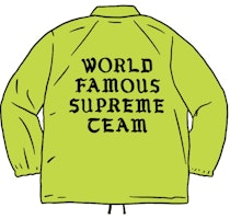 Supreme World Famous Coaches Jacket Lime Supreme World Famous Coaches Jacket Lime