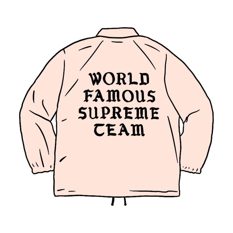 Supreme World Famous Coaches Jacket Pink