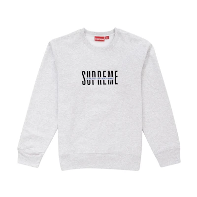 Supreme World Famous Crewneck Ash Grey