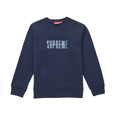 Supreme World Famous Crewneck Navy