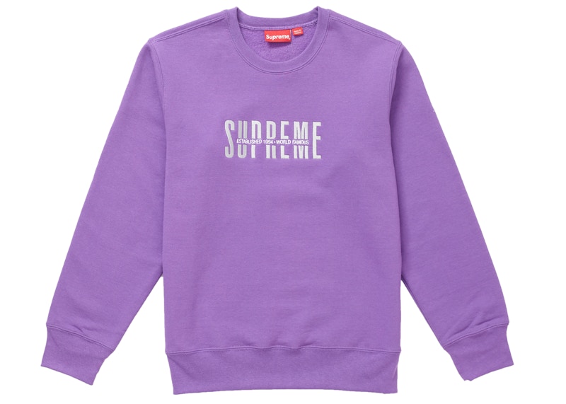Buy Supreme Crewneck Ungu Terkenal Dunia