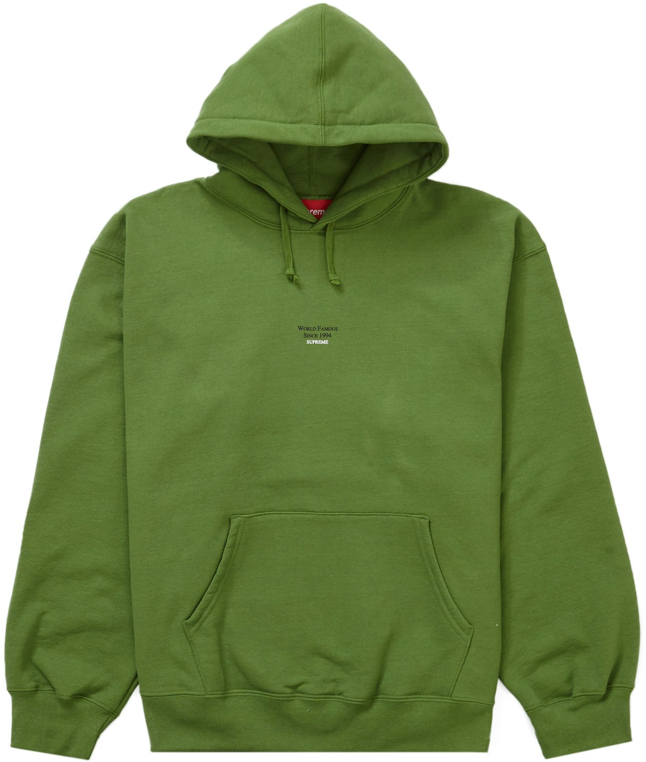Supreme World Famous Micro Hooded Sweatshirt Green - Novelship