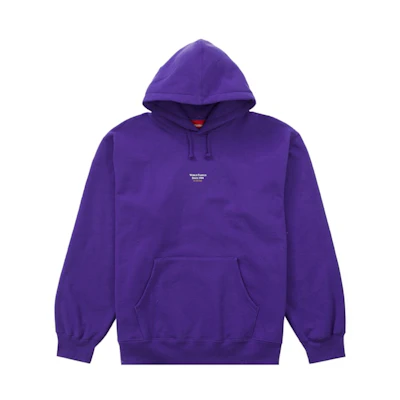 Supreme World Famous Micro Hooded Sweatshirt Purple