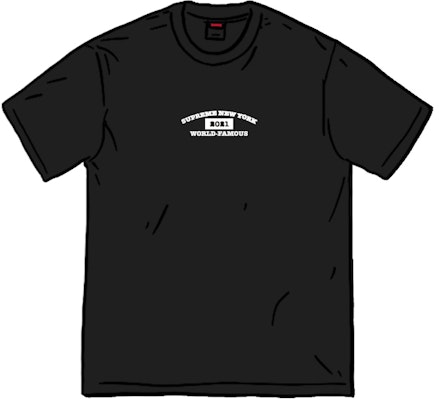 Supreme World Famous Camiseta Negra de Manga Corta. Buy Supreme World Famous Camiseta Negra de Manga Corta.