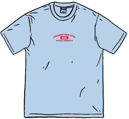 Supreme World Famous S/S Top Light Slate Buy Supreme World Famous S/S Top Light Slate