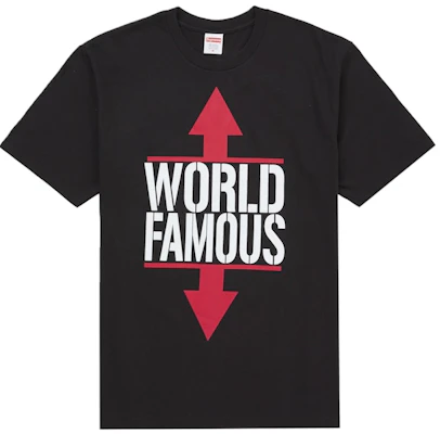 Supreme World Famous Tee Hitam Buy Supreme World Famous Tee Hitam