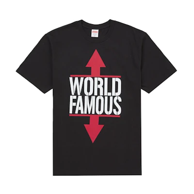Supreme World Famous Tee Black