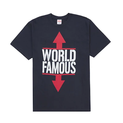 Supreme World Famous Tee Navy