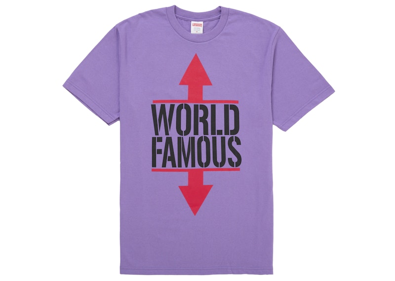 Supreme World Famous Tee Purple