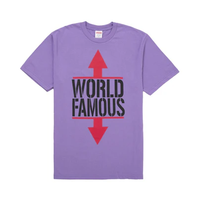 Supreme World Famous Tee Purple
