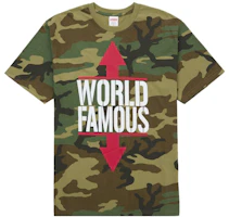 Supreme World Famous Tee Woodland Camo Supreme World Famous Tee Woodland Camo