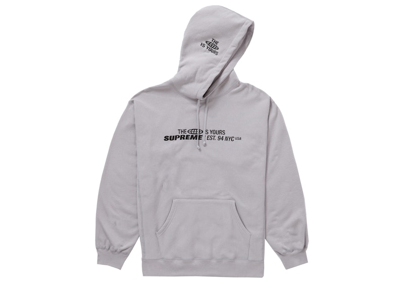Buy Supreme World Is Yours Hooded Sweatshirt Kelabu