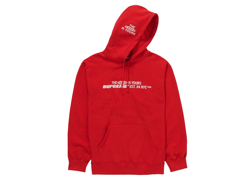 Buy Sweater Hoodie Supreme Merah Dunia Milikmu