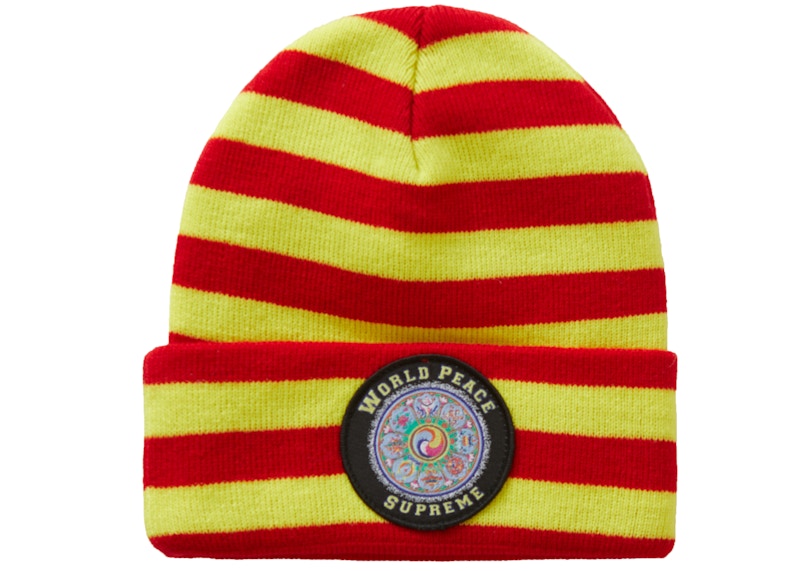 Buy シュプリーム平和ビーニー (赤ライン)
