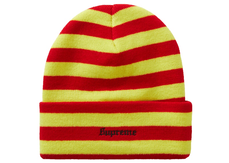 Supreme World Peace Beanie Red Stripe 圖 2