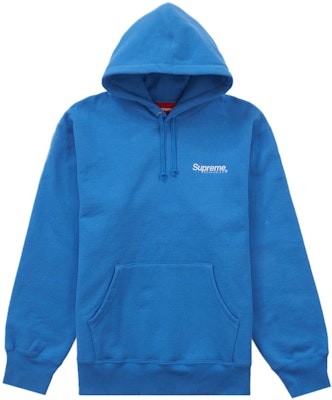 Supreme Worldwide Hooded Sweatshirt Blue - Novelship