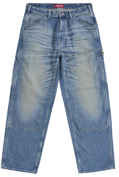 supreme-worn-double-knee-denim-painter-jean-washed-indigo