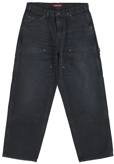 supreme-worn-double-knee-painter-pant-black