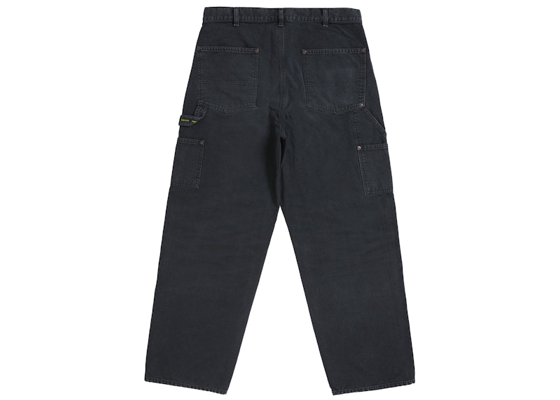 Supreme Worn Double Knee Painter Pant Black 圖 2