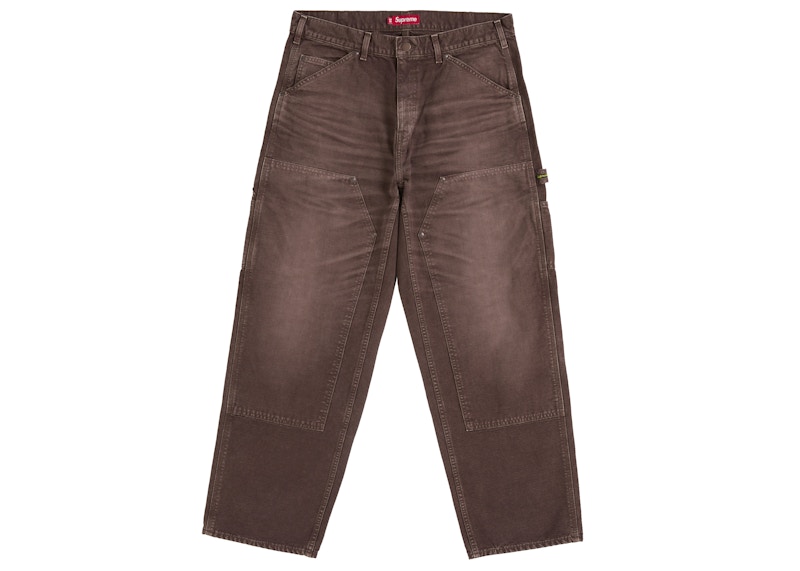 Supreme Worn Double Knee Painter Pant Brown