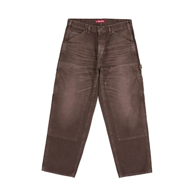 Supreme Worn Double Knee Painter Pant Brown