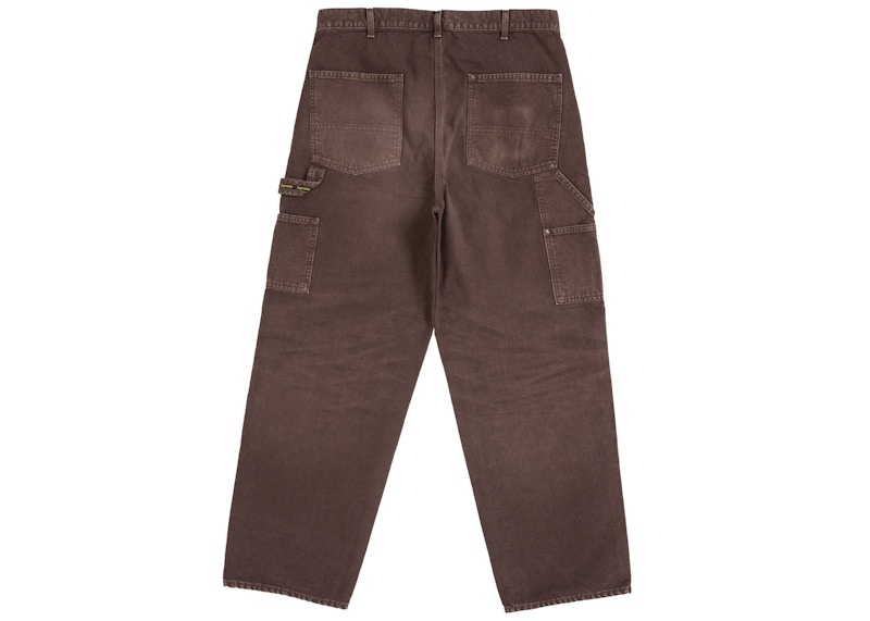 Supreme Worn Double Knee Painter Pant Brown 圖 2