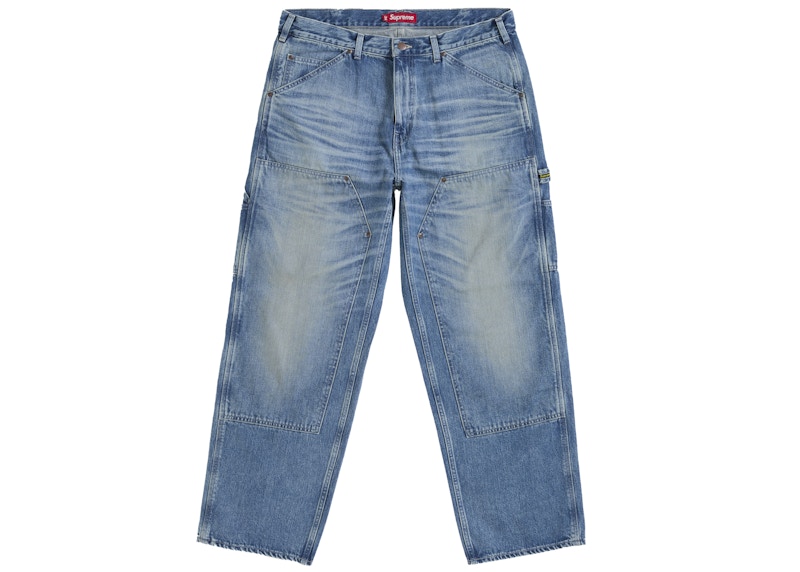 Supreme Worn Double Knee Painter Pant Denim