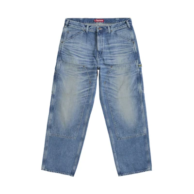 Supreme Worn Double Knee Painter Pant Denim