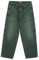 Supreme Worn Double Knee Painter Pant Green Supreme Worn Double Knee Painter Pant Green