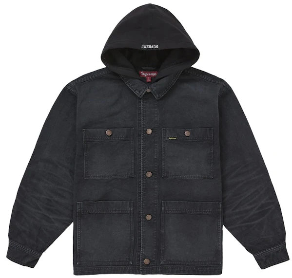 supreme-worn-hooded-chore-coat-black