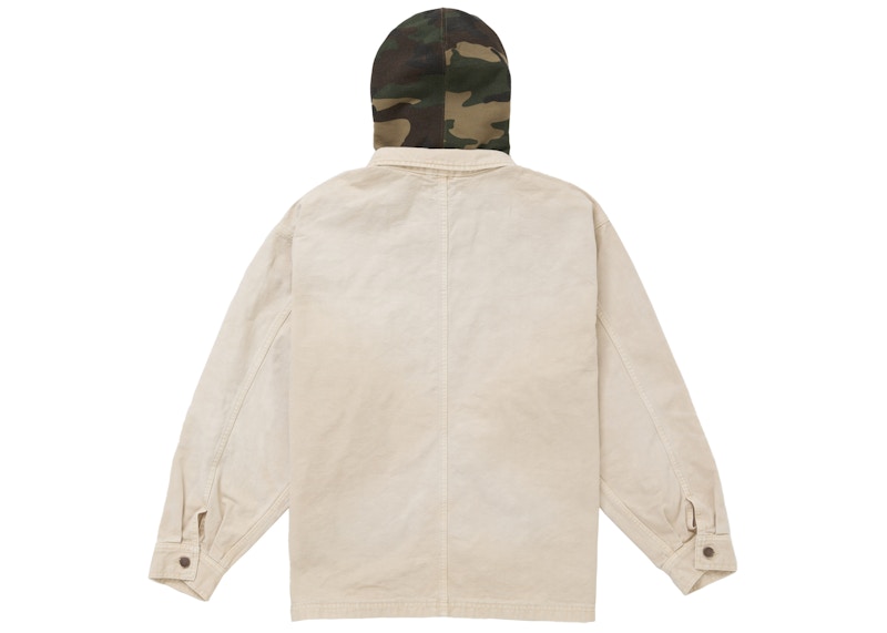 Order Supreme 仿旧连帽工装外套 自然色