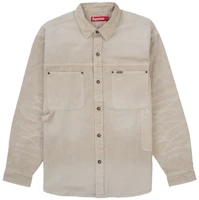 Supreme Worn Snap Painter Shirt Natural Supreme Worn Snap Painter Shirt Natural