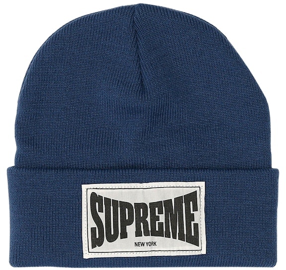 supreme-woven-label-beanie-slate