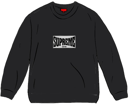 Supreme Woven Label L/S Top Black Buy Supreme Woven Label L/S Top Black