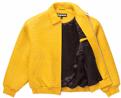 Order Chaqueta Varsity de Cuero Trenzado Supreme Amarilla