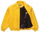 Order Supreme Jaket Varsity Kulit Anyaman Kuning