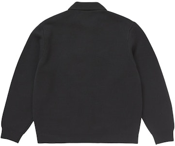 Supreme Chaqueta de Punto con Cremallera de Cuero Tejido (FW24) Negro Order Supreme Chaqueta de Punto con Cremallera de Cuero Tejido (FW24) Negro