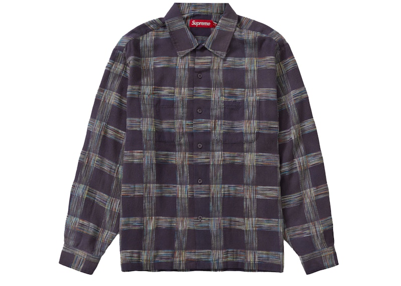 Buy Supreme Shadow Plaid Fleece Shirt Blue - Novelship