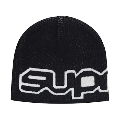 Supreme Wrap Logo Beanie Black