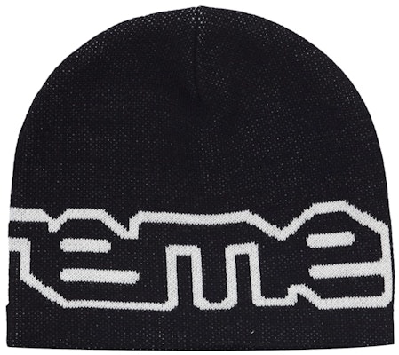 Supreme Wrap Logo Beanie Black Order Supreme Wrap Logo Beanie Black