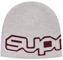 Supreme Wrap Logo Beanie White