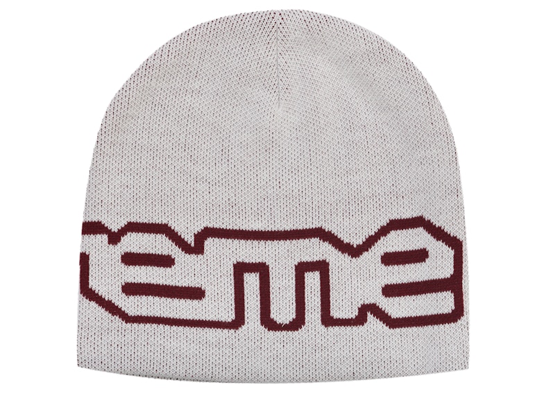 Order Supreme Wrap Logo Beanie White