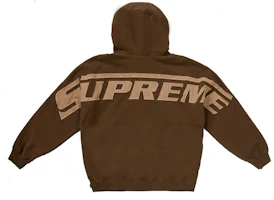 Supreme Wrapped Half Zip Hooded Sweatshirt Dusty Brown Supreme Wrapped Half Zip Hooded Sweatshirt Dusty Brown